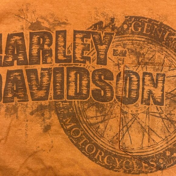 Harley Kitty Hawk NC Sz L Pocket T Shirt - Picture 3 of 9